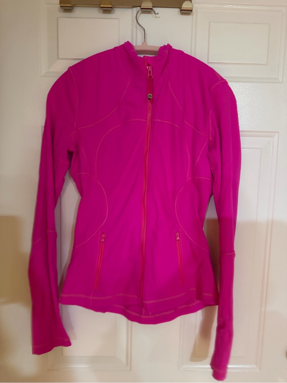 lululemon athletica Hot Pink Full-Zip Athletic Jacket